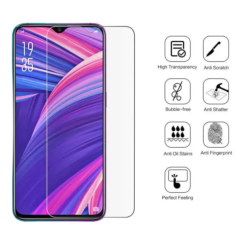 Для OPPO Realme 3 Закаленное стекло для A9S Reno SD710 Z Helio P90 Защитное экрана 2.5D 9 H защитная