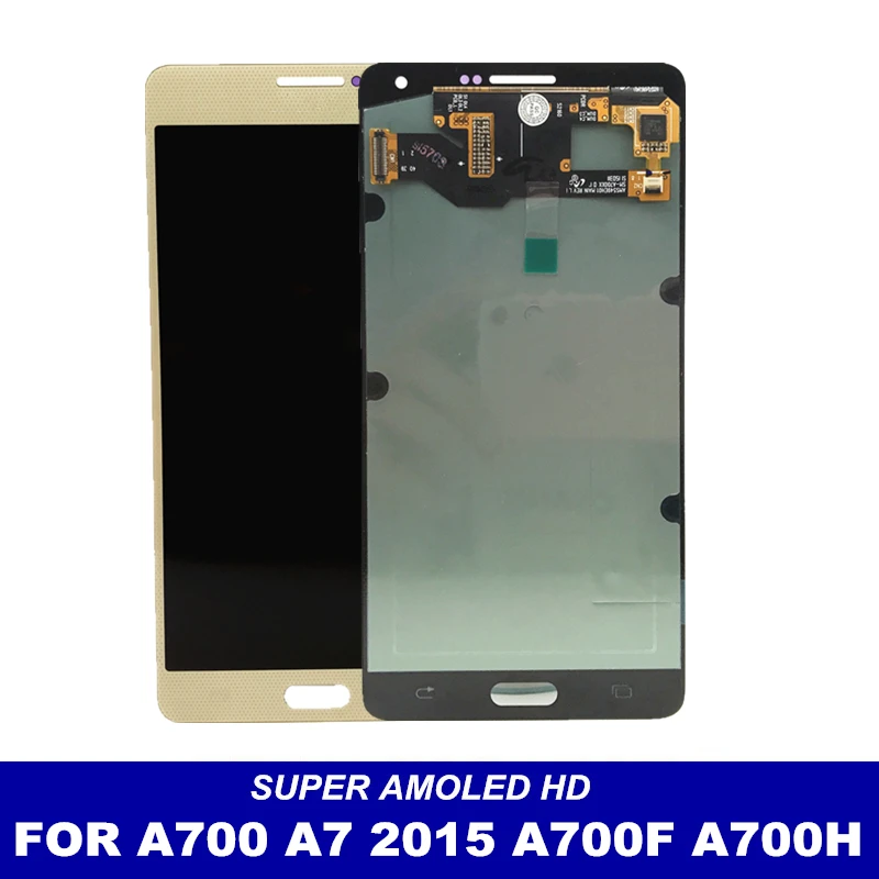AMOLED LCDs для Samsung Galaxy A7 2015 A700 A700F A700H A700K телефон ЖК дисплей сенсорный экран