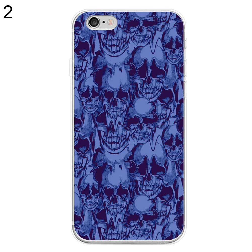 Череп головы в стиле панк чехол для Iphone 4 5 5C 6 7 Plus|cover for iphone|case coverfor iphone |