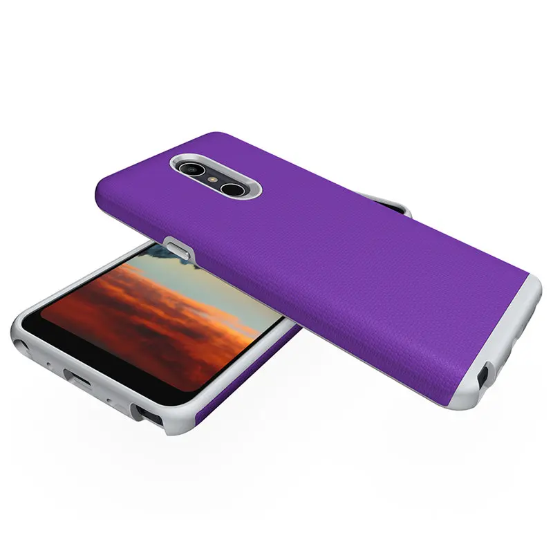 TURATA Shockproof Phone Cases For LG X Power 3 2018/Q Stylo 4 2018 Case PC+TPU Layers Hybrid Protect Anti-Knock Shell |
