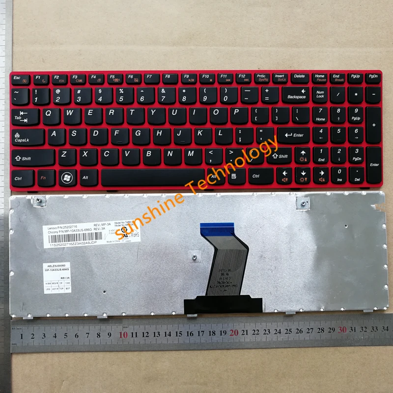 Клавиатура для ноутбука lenovo G580 новая английская клавиатура Z580A G585 Z585 B580 G780 G770 G590