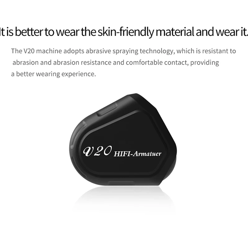TRN V20 DD + BA гибридные наушники HIFI DJ монитор auriculares игровая гарнитура с 2PIN съемным