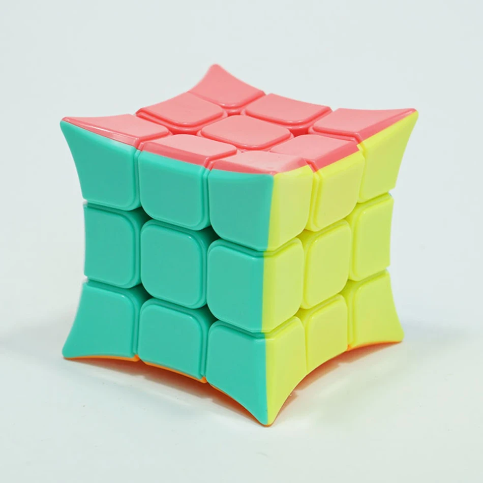 YJ Jinjiao 3x3 угловой кубик без наклеек Yongjun 3*3*3 кубик головоломка для начинающих Профессиональный Магический кубик игрушки для детей
