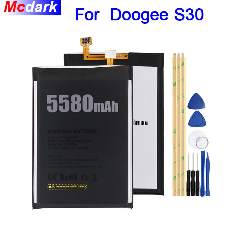 Аккумулятор Mcdark на 5580 мА · ч Для Doogee S30 аккумулятор аккумуляторная батарея AKKU ACCU PIL