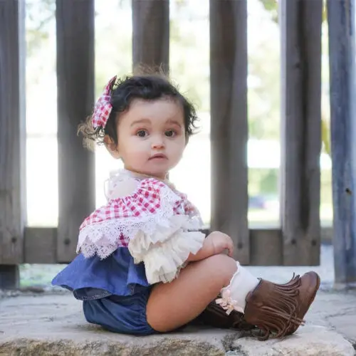 2019 брендовые Детские Одежда для маленьких девочек Комбинезон в клетку джинсовые