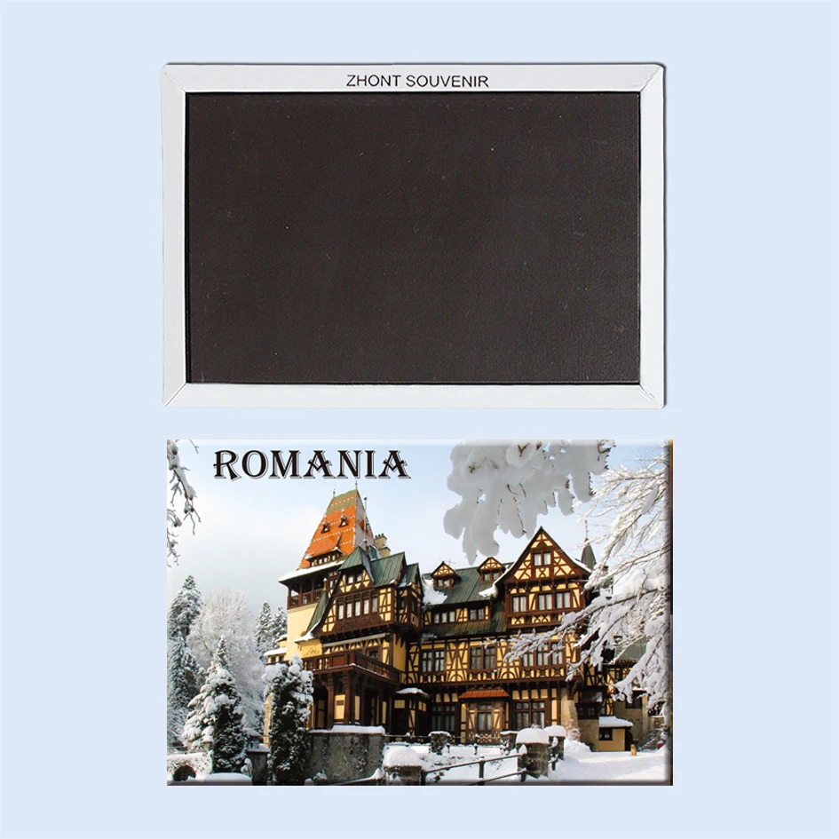 

Rectangle Magnets, Romania Souvenir,Pelisor palace Tourist Refrigerator Magnets 21481