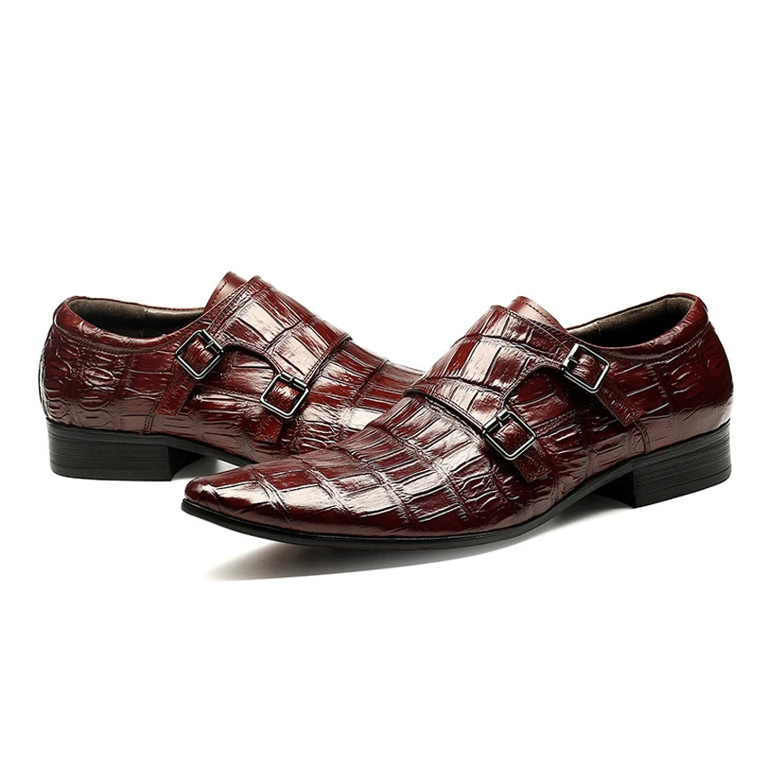 Туфли мужские из натуральной кожи базовые заостренный носок плоская подошва