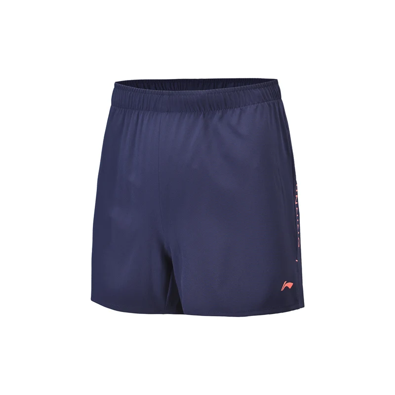 Женские дышащие шорты для бега Li Ning прямые спортивные с подкладкой li ning из 88%