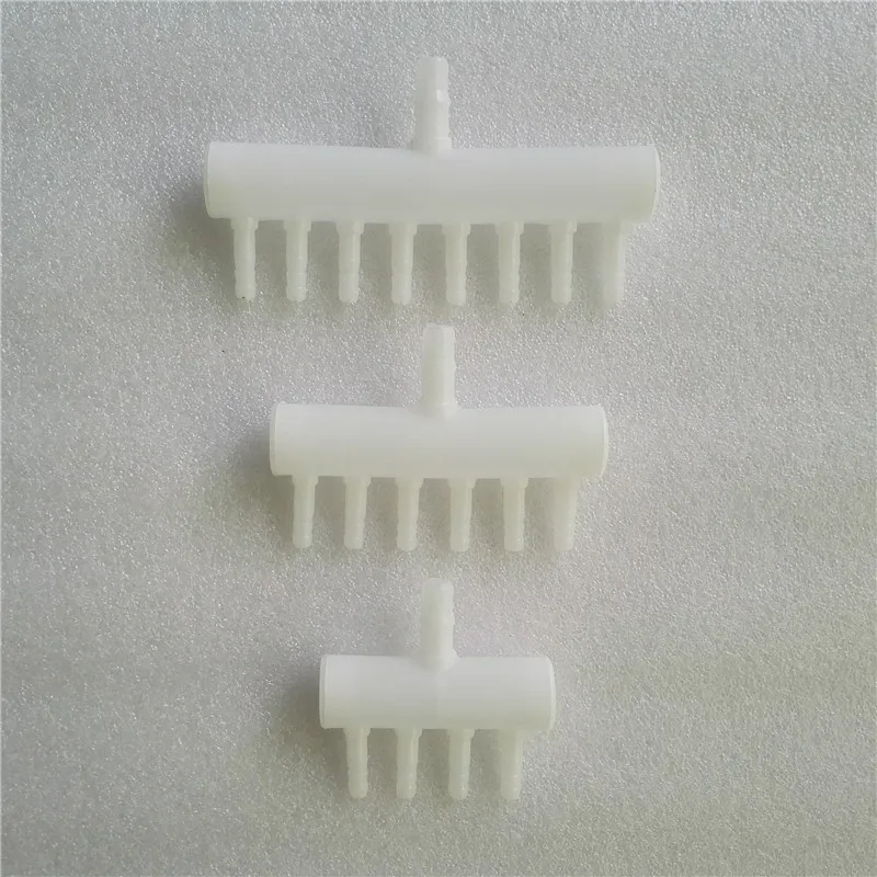 

10 PCS White Aquarium Fish Tank Air Flow Regulators Plastic 4 6 8 Way Air Splitter For Pond Air Pump Connector