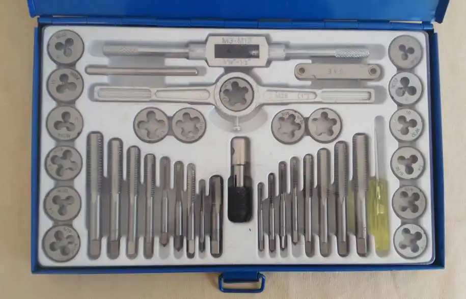 Бесплатная доставка 40 шт. набор для нарезания резьбы и штамповки стандартной