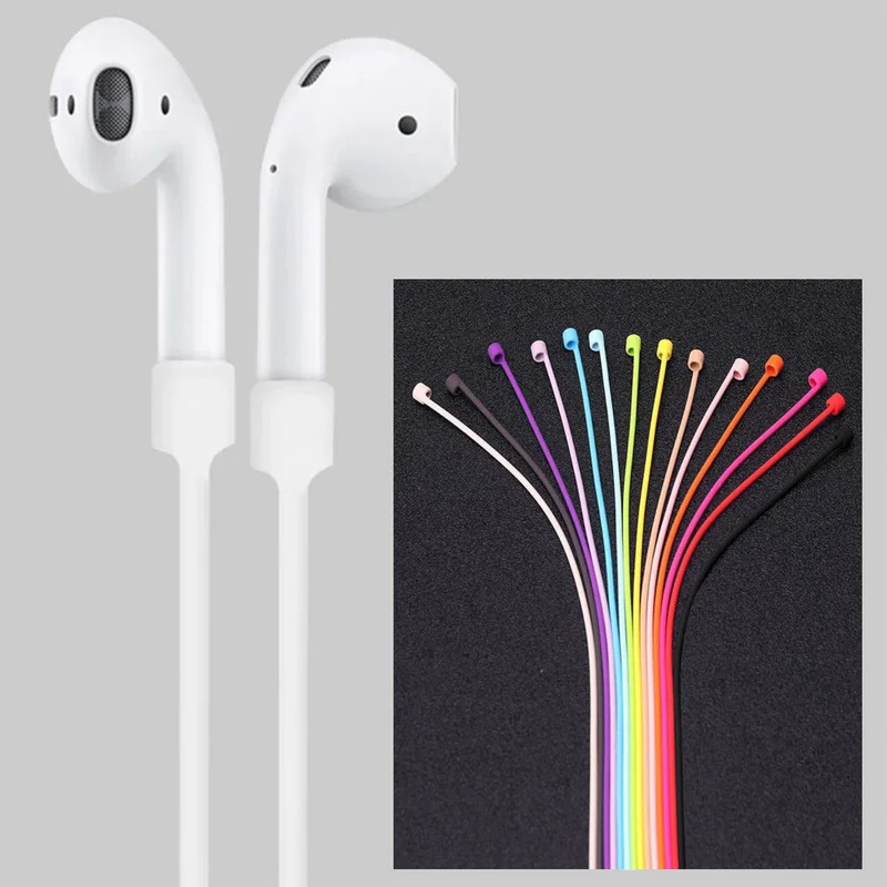 Силиконовый анти-потеря веревка для AirPods шейный ремень беспроводной наушник струнная веревка шнур для наушников Аксессуары для наушников
