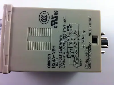 1 комплект база + Многофункциональное реле времени OMRON фоторазъем 8 штырьков 2NO 2NC 12