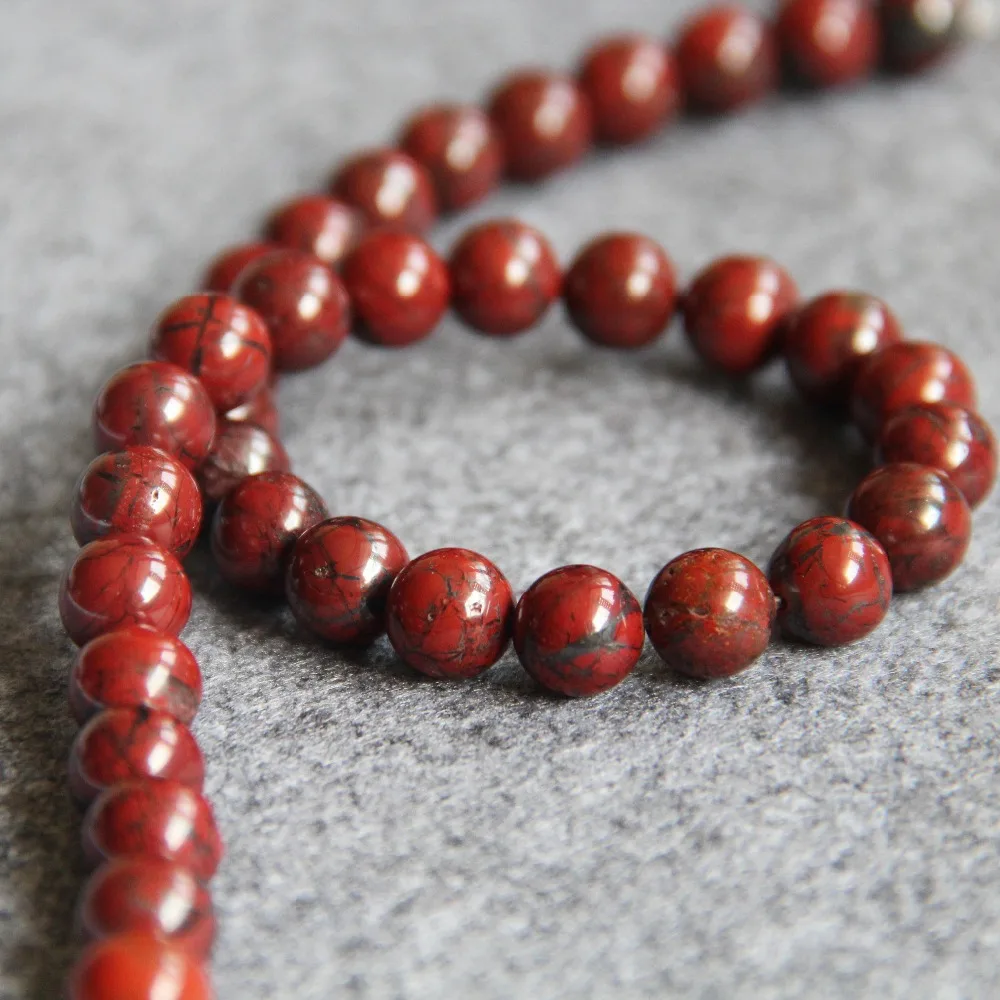 Лидер продаж новинка для ожерелья и браслета 10 мм темно-красные бусины из