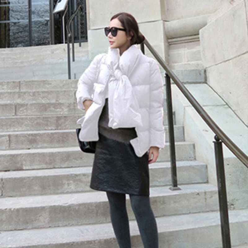 Short Women Cotton Coats New Winter 2017 Jackets Fashion Bread Clothing Long Sleeve Top Plus size Outerwear abrigos mujer LH094 |