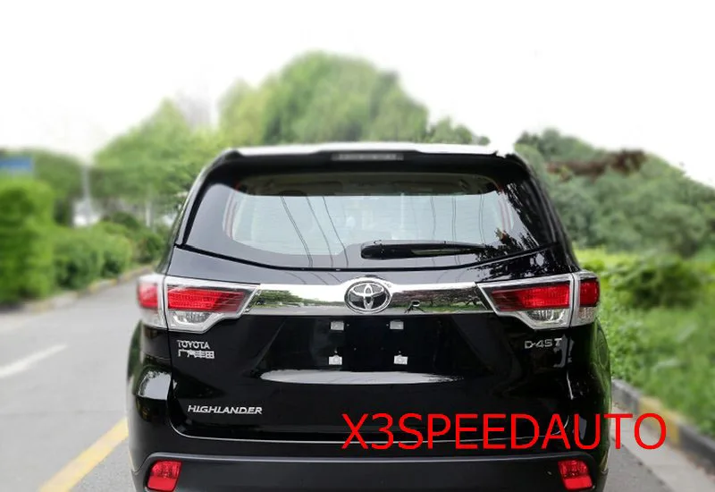 Накладка на заднюю крышку багажника для Toyota Highlander 2014 2015 2016 2017 Бесплатная доставка