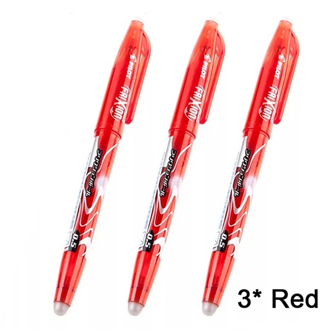 Pilot Frixion LFB-20EF-B цвета стираемый маркер гелевая чернильная ручка Средний наконечник 0,5 мм для Elfinbook [дополнительные варианты] - Цвет: 3 Red