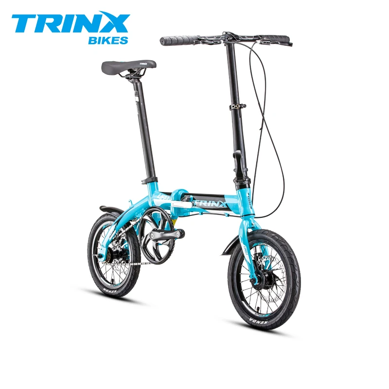 Складной велосипед TRINX 14 дюймов алюминиевый сплав дисковые тормоза F/R компактный