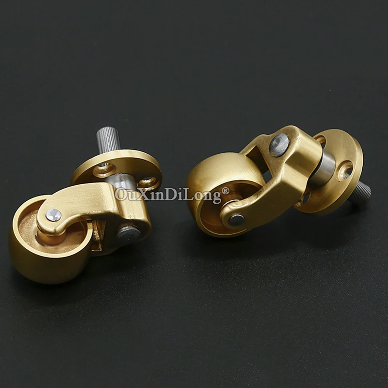 4 шт. ролики для мебели из чистой латуни|Ролики| |