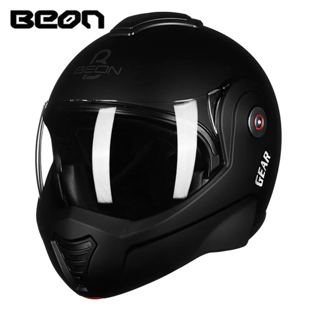 BEON 2017 Новый Флип-ап мотоциклетный шлем модульный Открытый анфас мото Capacete шлемы