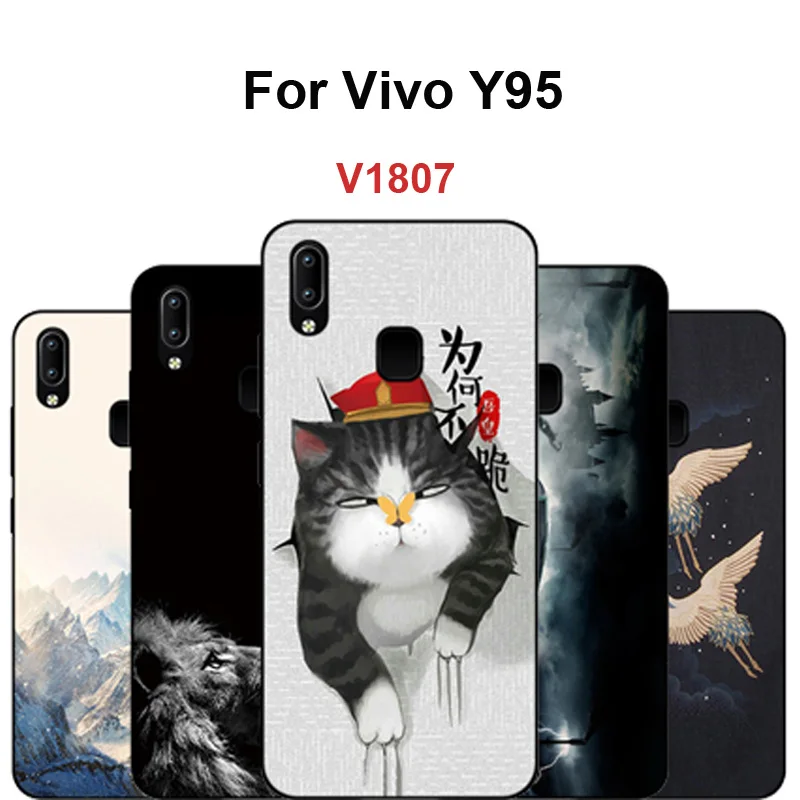 Модный мягкий силиконовый чехол для телефона Vivo Y95 V1807 с рисунком из мультфильма