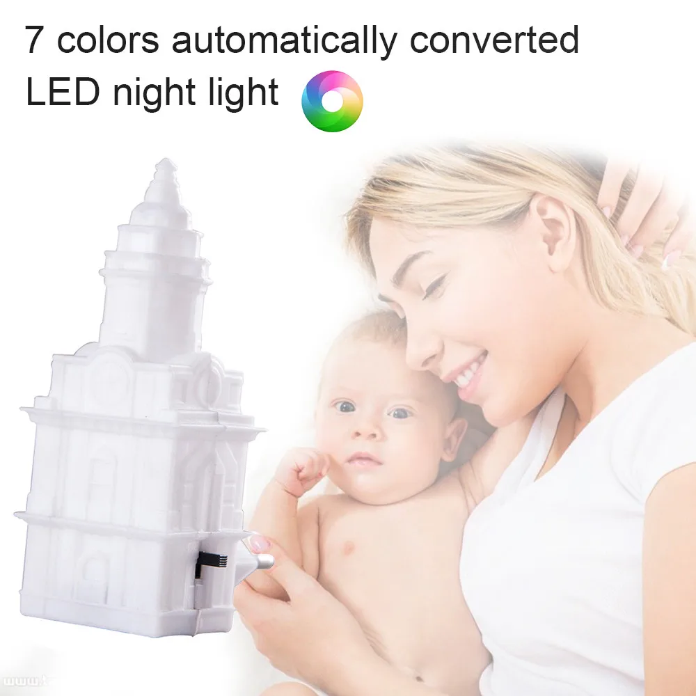 7 цветов авто Изменение ночник светодиодный светильник Романтический Красочный