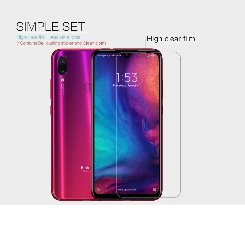 Защитная пленка NILLKIN для экрана redmi note 7 7S сверхпрозрачная Матовая Антибликовая