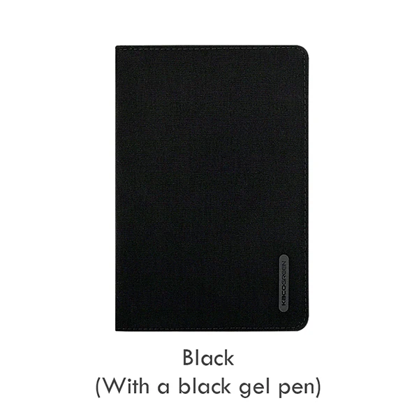 Xiaomi Mijia Kaco Noble paper notebook из искусственной кожи, многослойный Чехол для хранения, Размер A5, оснащён гелевой ручкой - Цвет: Black