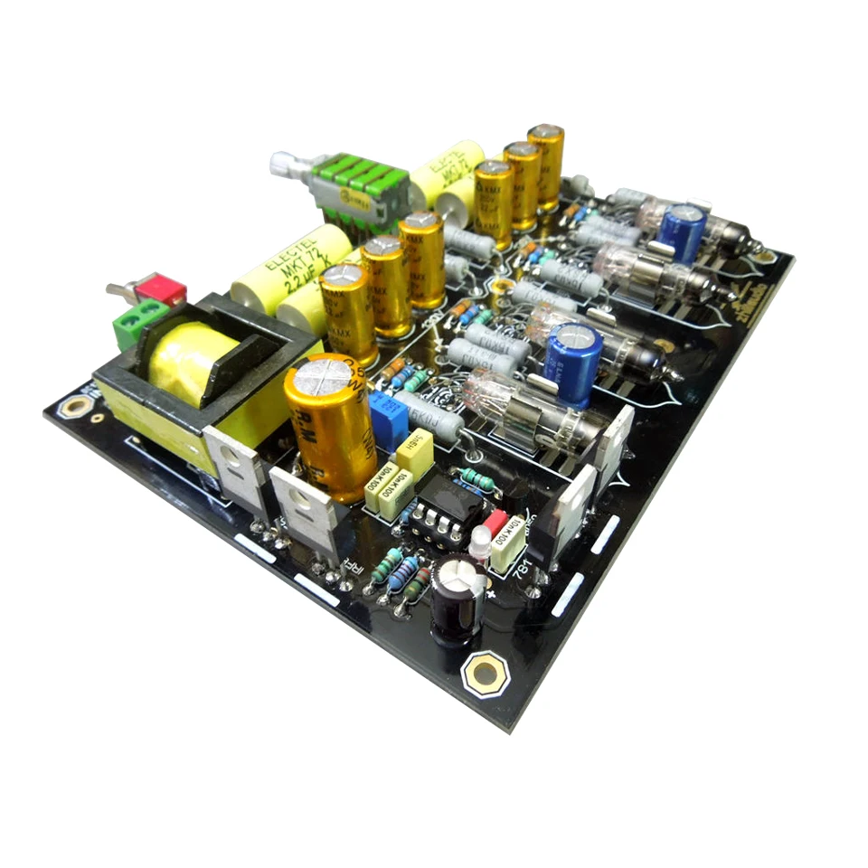 Луся с питанием от батареи версия Hi Fi bile preamp Балансирующий усилитель трубный DIY