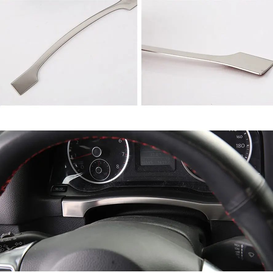 1 шт. накладка на приборную панель из нержавеющей стали для VW Tiguan 2010 2015|dashboard trim|car