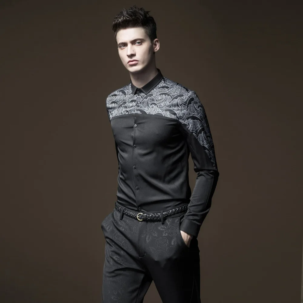 Camisa Social Blusas Pinli повседневные рубашки обычные продукты новая осенняя мужская одежда с длинными рукавами