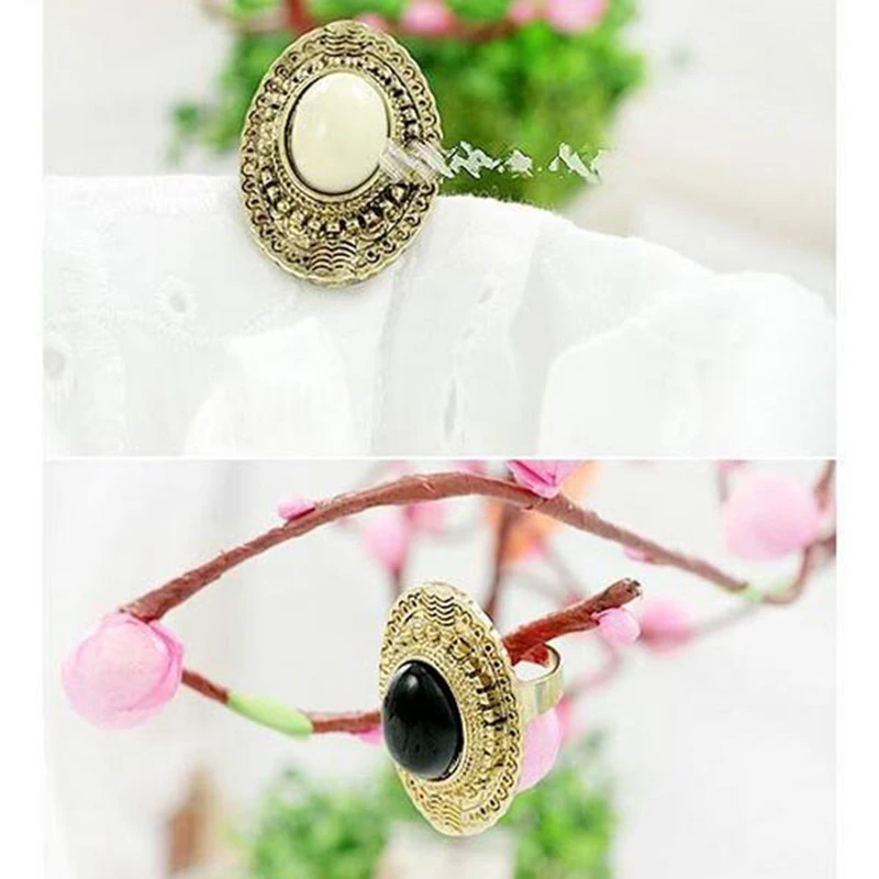 Золото клор Регулируемый Размеры Открытое кольцо в европейском и американском