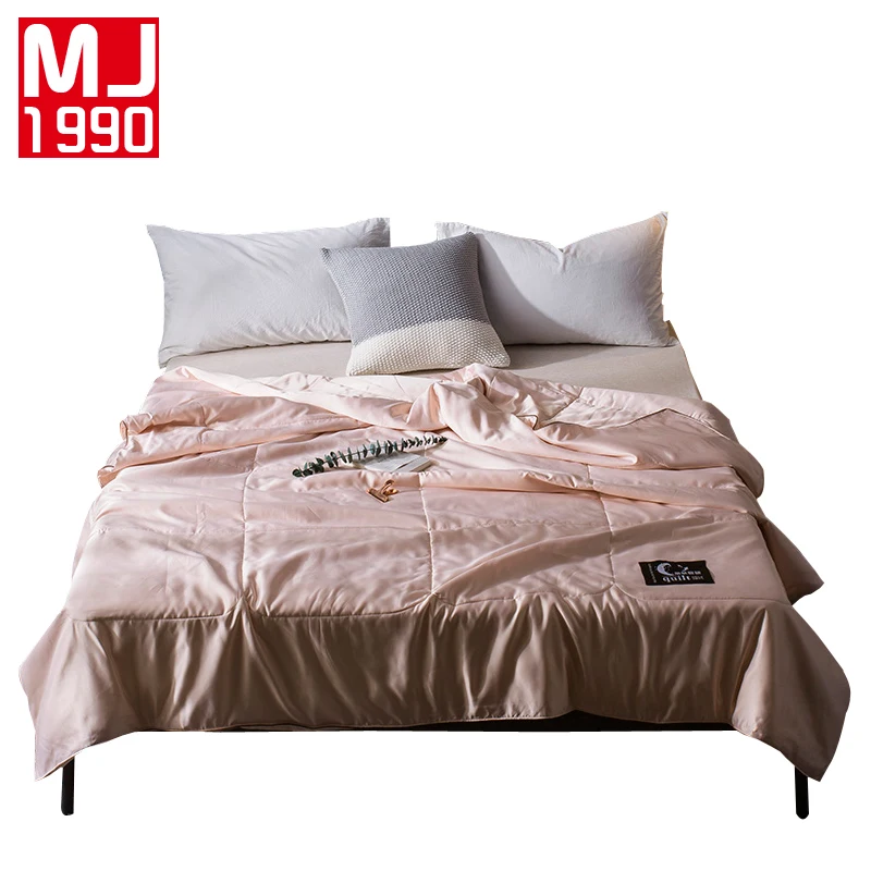Новые однотонные летние одеяла Tencel шелковые розовые покрывала прохладное