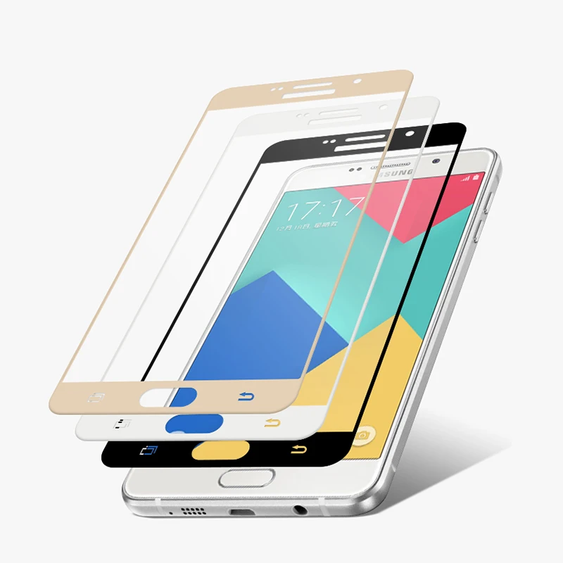 Полное покрытие 9H закаленное стекло для Samsung Galaxy J2 J5 J7 Prime G570F G610 A3 A5 A7 2017 2016 A510F