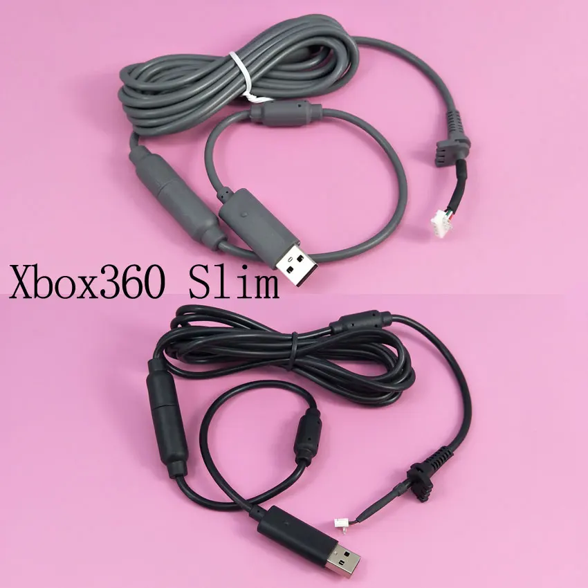 Черный/серый 1 8 м 180 см USB Play кабель для XBOX 360/для 360 Slim проводной контроллер