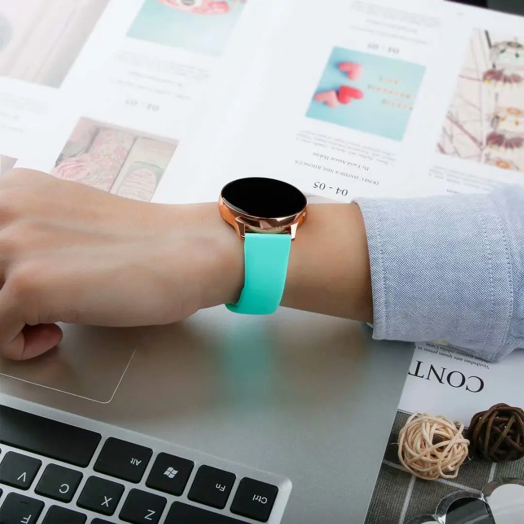 Силиконовая Спортивная петля для huawei gt 2 20 мм 22 мм ремешок для samsung gear S2 S3 Galaxy Watch 42 мм 46 мм Huami Amazfit Pebble Time