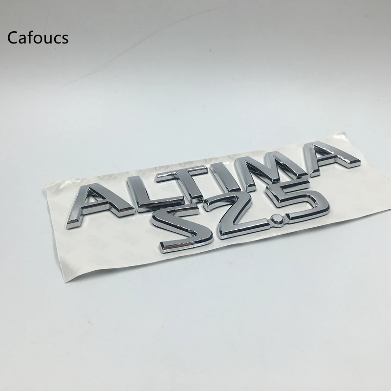 Cafoucs для Nissan Altima 2 5 S 2.5S сзади хромированная эмблема бейдж логотипом знак |