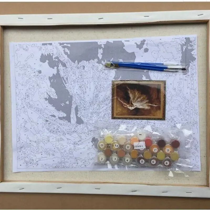 Простой парусный спорт два DIY живопись по номерам ручная роспись маслом гостиная