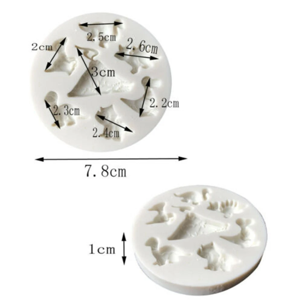 2019 New 3D Dinosaur shape Cake Mould DIY Silicone Cookies Chocolate Cutter Tool Accessories Decoration | Дом и сад