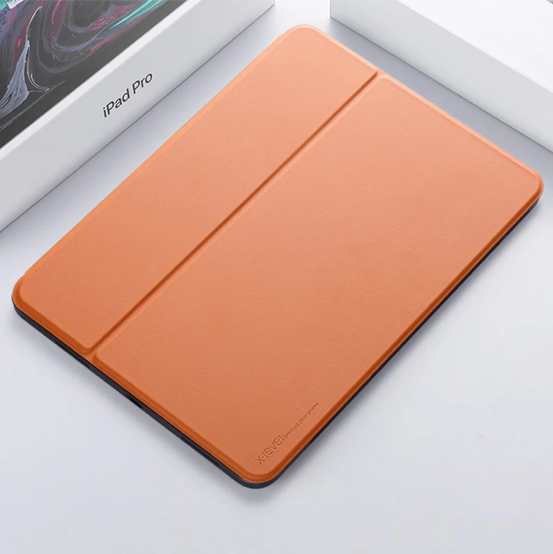 Кожаный флип-чехол X-Level для iPad Pro 11 12,9 дюймов с подставкой, Ультратонкий чехол для iPad Pro 12,9, Функция Смарт-сна