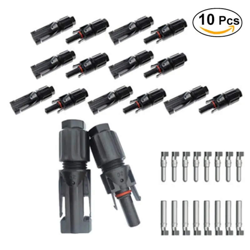 10 пара из MC4 PV Разъемы DC 1000 В tuv 30A мужчина + женщина M/F для Панели солнечные AWG14 /12/10