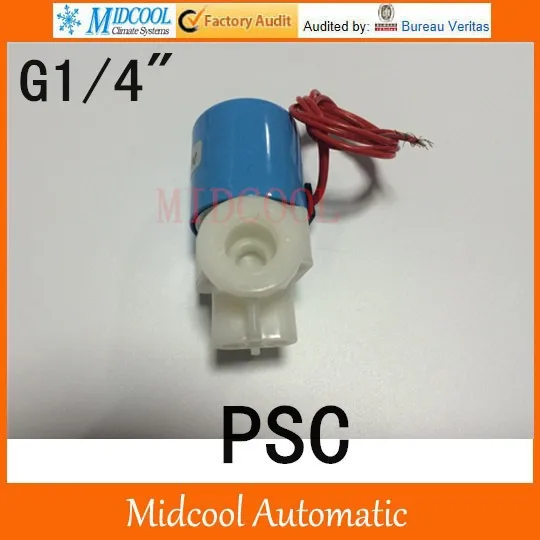Фото Высокое качество 2 way пластик микро Соленоидный клапан диспенсер для воды 1/4 "BSP Высокое качество 2 way пластик микро Соленоидный клапан диспенсер для воды 1/4 "BSP