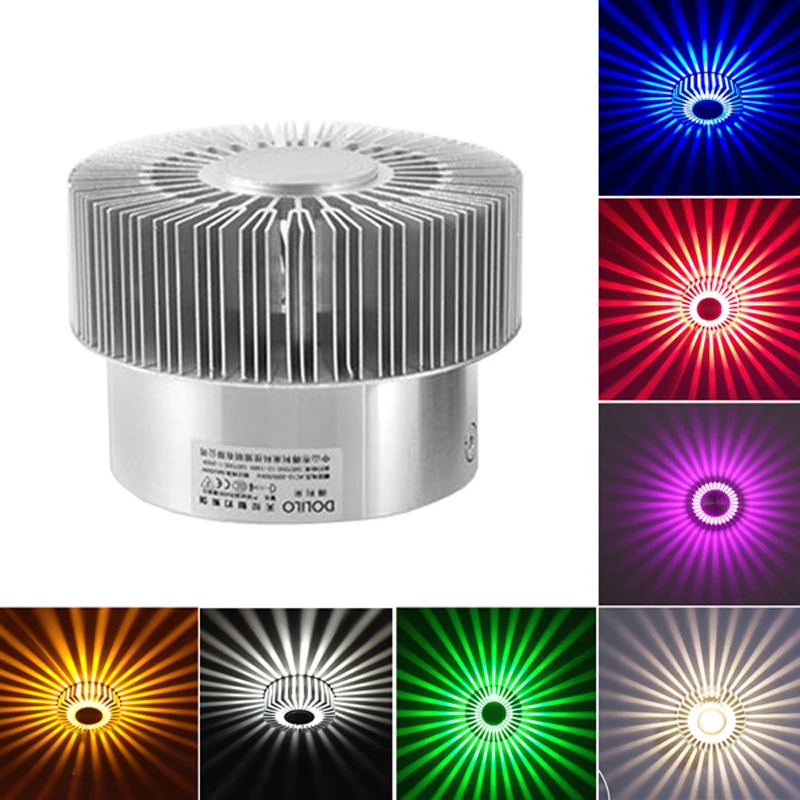 Современный домашний LED RGB 3 Вт светильник для зала дорожка крыльца Декор лампа