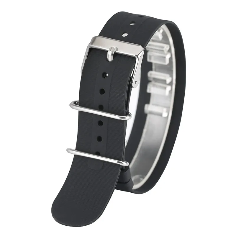 Высококачественный сменный резиновый мягкий силиконовый ремешок для часов
