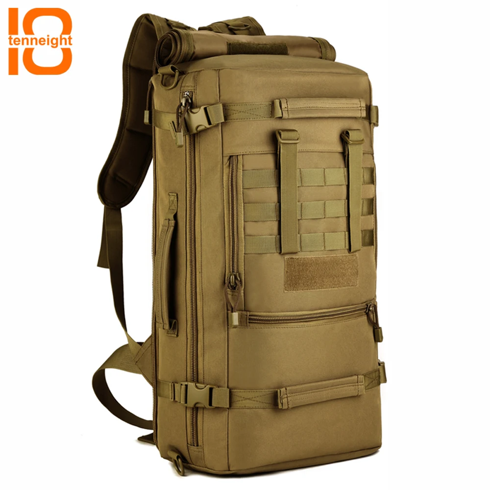 Koop TENNEIGHT 50L Militaire Tactische Rugzak Nylon Outdoor Camping Tassen Mannen Sport Klimmen Jacht Rugzak Rugzak