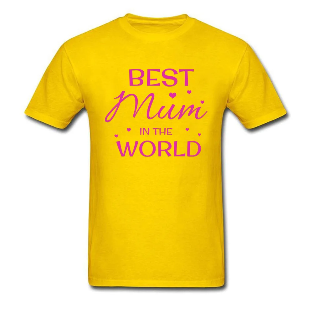 Best Mum in the World T-shirt Letter TShirt Funny T Shirt Man Woman Cotton Tops Tees Black Clothes Mother Day Free Shipping | Мужская