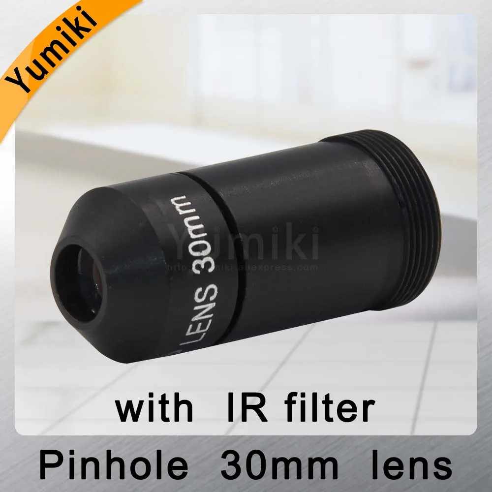 Yumiki HD CCTV Объектив Pinhole 30 мм M12 * 0 5 Mount 1/1/2 &quotF1.6 9 6 градусов для камер видеонаблюдения