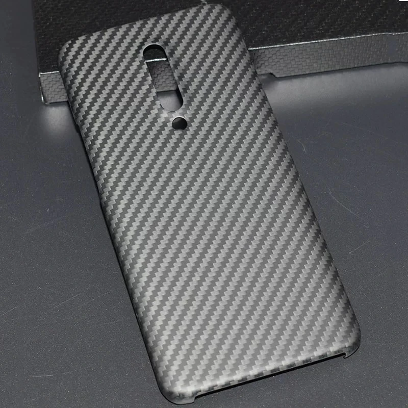 Чехол для OnePlus 7 Pro роскошный тонкий жесткий матовый чехол из углеродного волокна