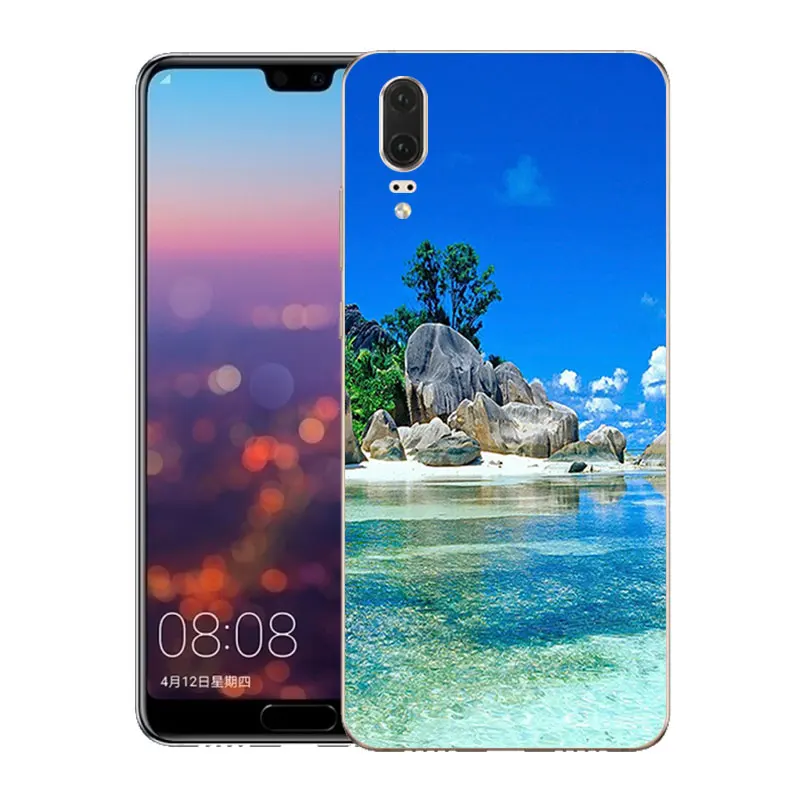 Ультратонкий Прозрачный чехол-накладка из ТПУ для Huawei P20 5 8 дюйма | Мобильные
