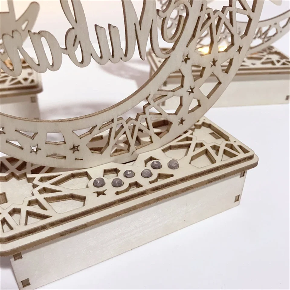 Tronzo Рамадан ИД Мубарак деревянное украшение мусульманский ислам деревянные