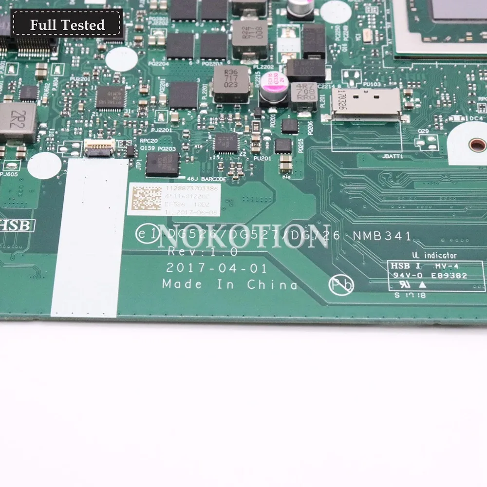 NOKOTION 5B20P11116 основная плата для lenovo IdeaPad 320-15ABR Материнская плата ноутбука A12-9720P cpu DG526 DG527 DG726 NMB341 NMB-341